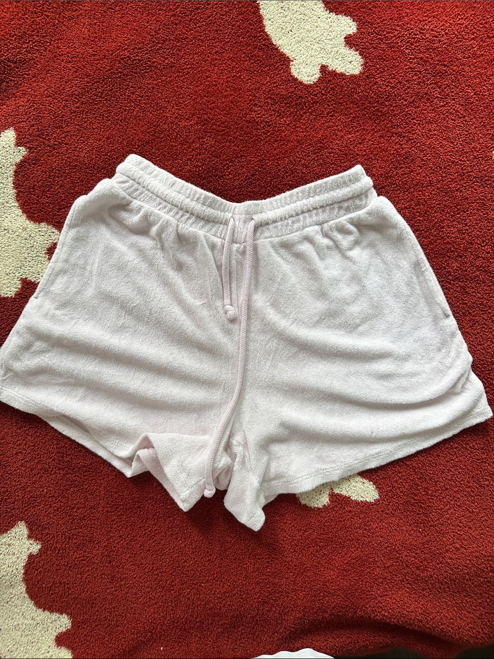 Aritzia Soft Terry Drawstring Women’s Shorts - Light Pink